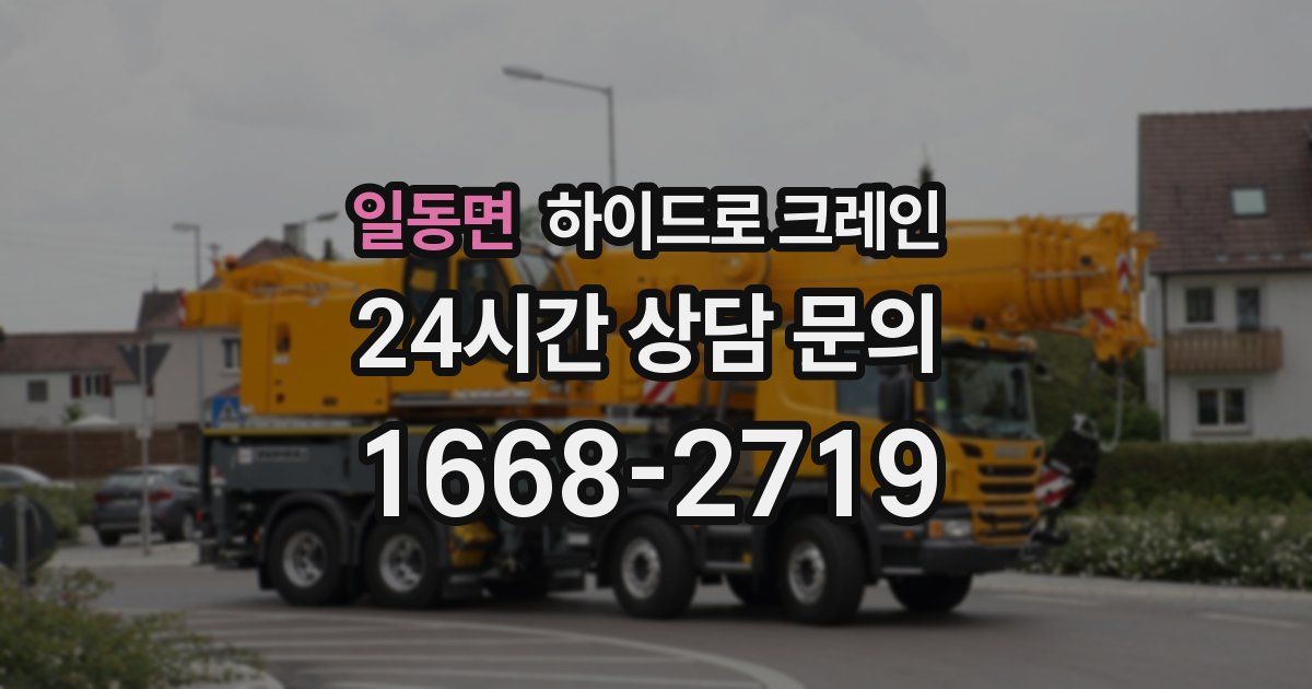 일동면 하이드로 크레인