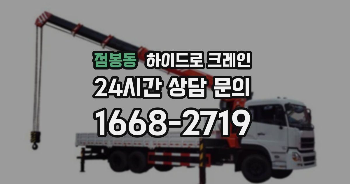 점봉동 하이드로 크레인