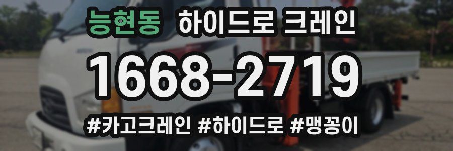 능현동 하이드로 크레인