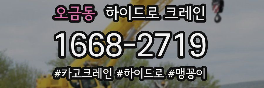 오금동 하이드로 크레인
