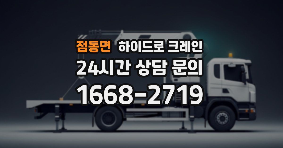 점동면 하이드로 크레인