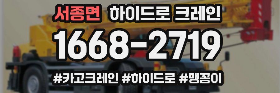 서종면 하이드로 크레인