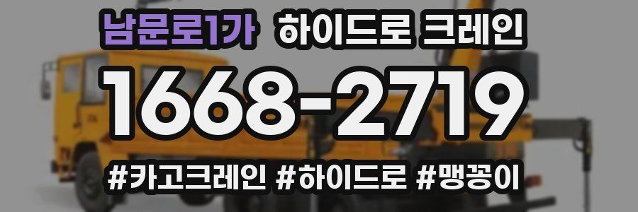 남문로1가 하이드로 크레인