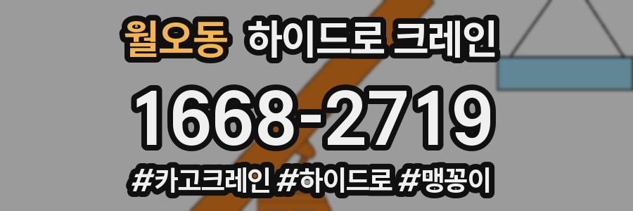 월오동 하이드로 크레인