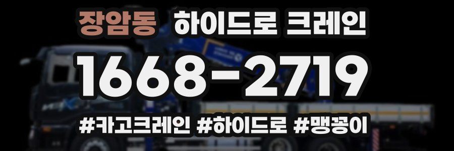 장암동 하이드로 크레인