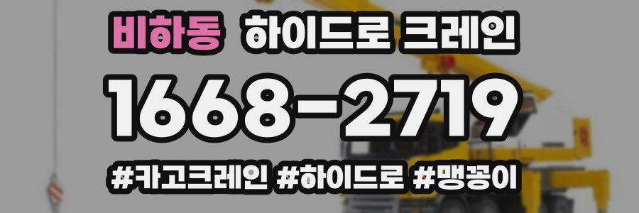 비하동 하이드로 크레인
