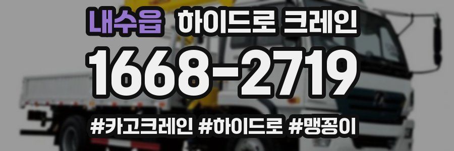 내수읍 하이드로 크레인