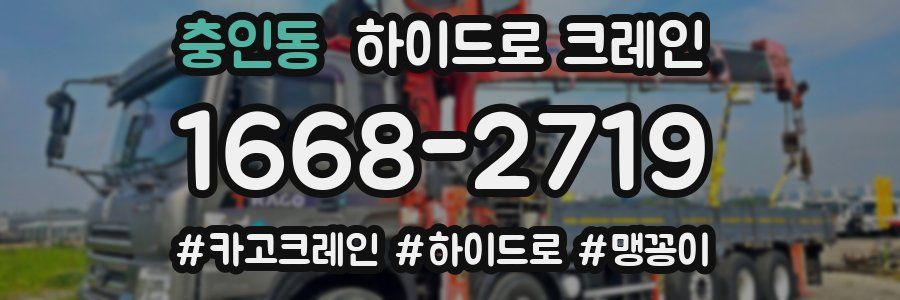 충인동 하이드로 크레인