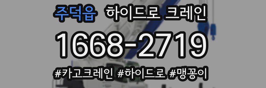 주덕읍 하이드로 크레인