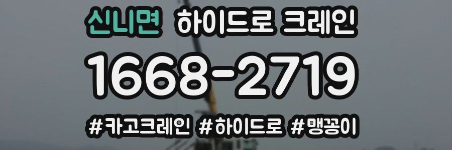 신니면 하이드로 크레인