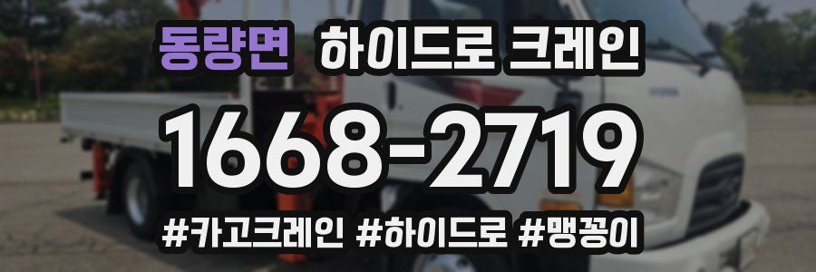 동량면 하이드로 크레인