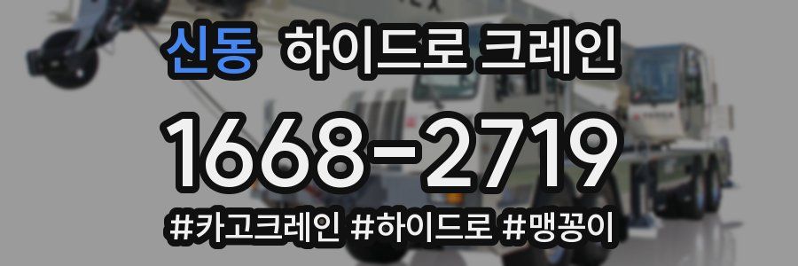 신동 하이드로 크레인