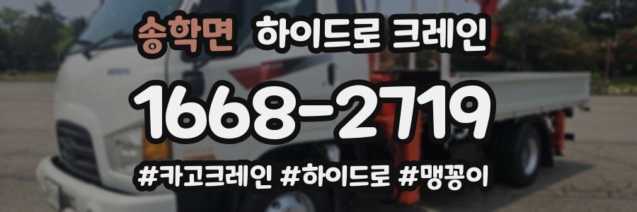 송학면 하이드로 크레인