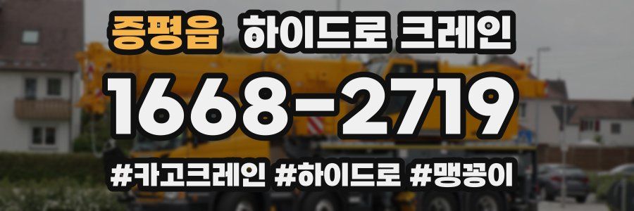 증평읍 하이드로 크레인