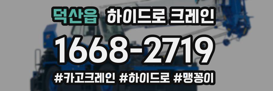 덕산읍 하이드로 크레인
