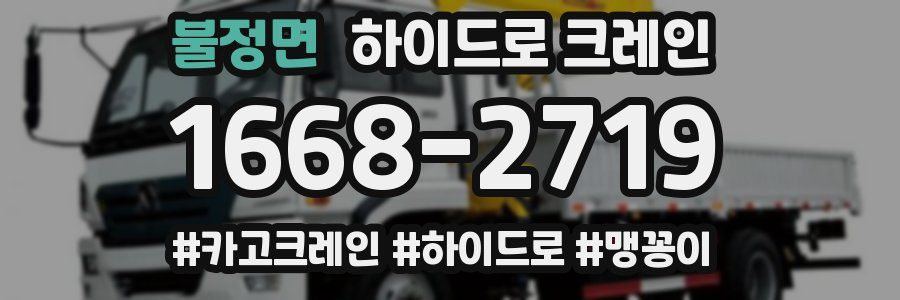 불정면 하이드로 크레인