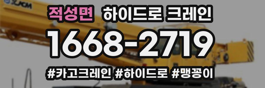 적성면 하이드로 크레인