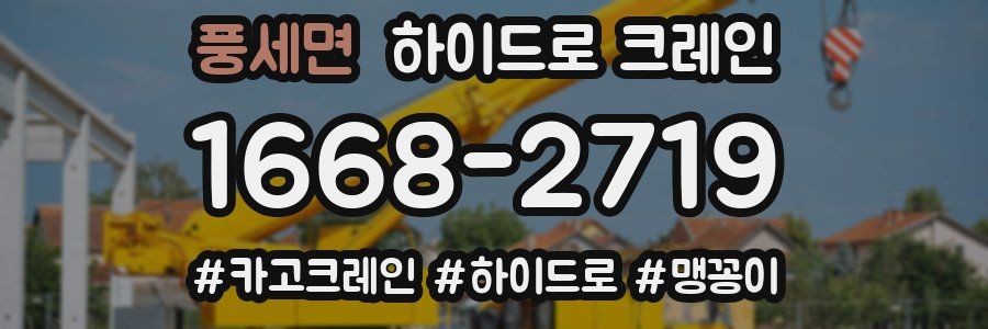 풍세면 하이드로 크레인