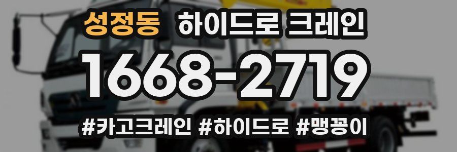성정동 하이드로 크레인