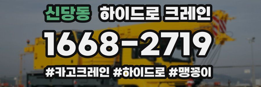 신당동 하이드로 크레인