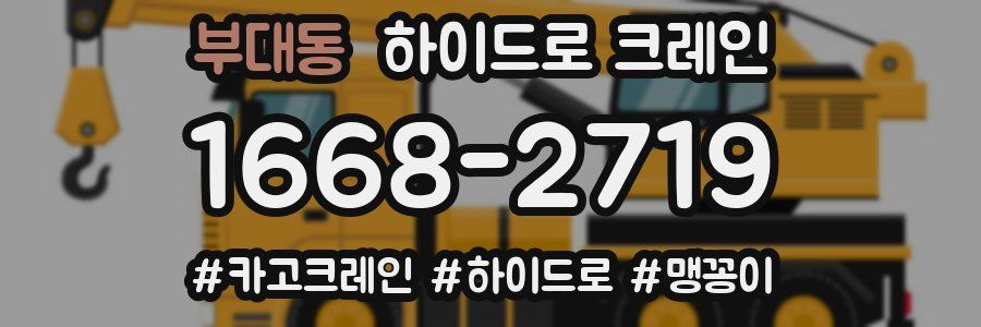 부대동 하이드로 크레인
