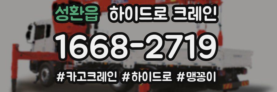 성환읍 하이드로 크레인