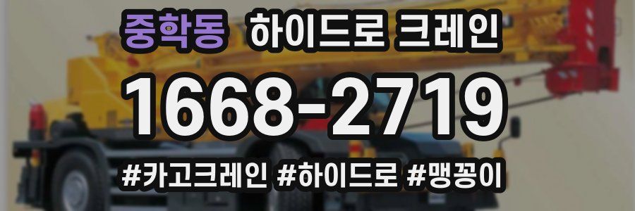 중학동 하이드로 크레인