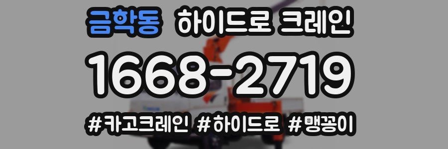 금학동 하이드로 크레인