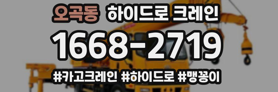 오곡동 하이드로 크레인