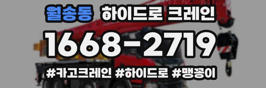 월송동 하이드로 크레인