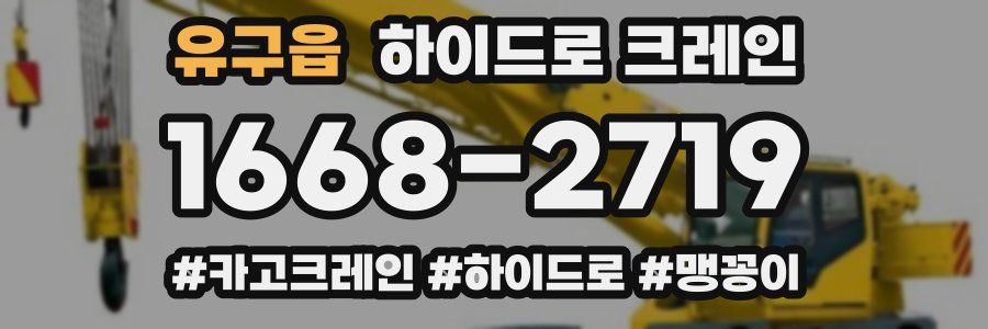유구읍 하이드로 크레인