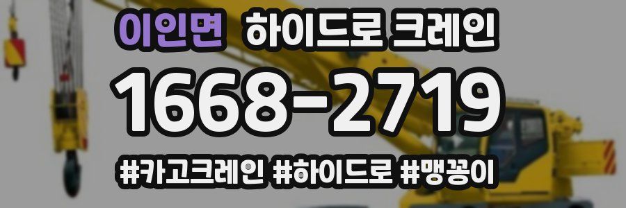 이인면 하이드로 크레인