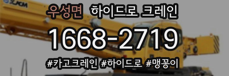 우성면 하이드로 크레인
