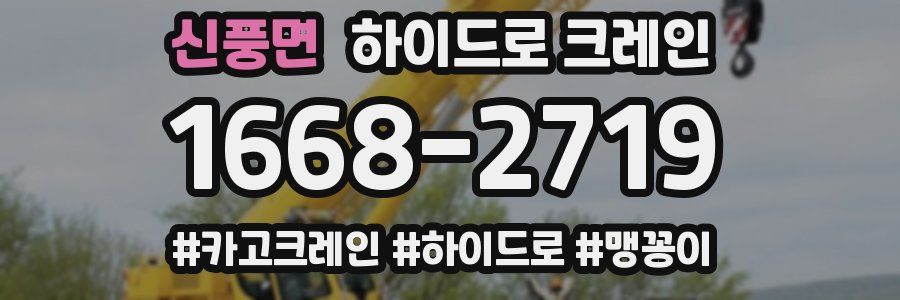 신풍면 하이드로 크레인