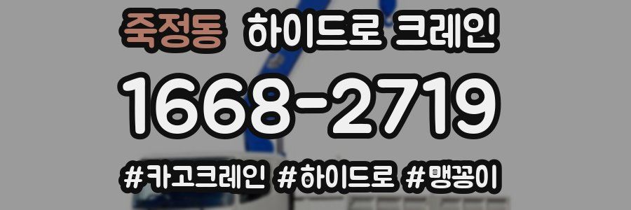 죽정동 하이드로 크레인