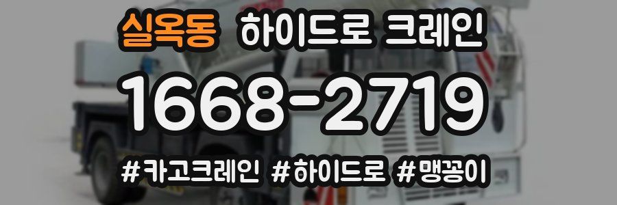 실옥동 하이드로 크레인