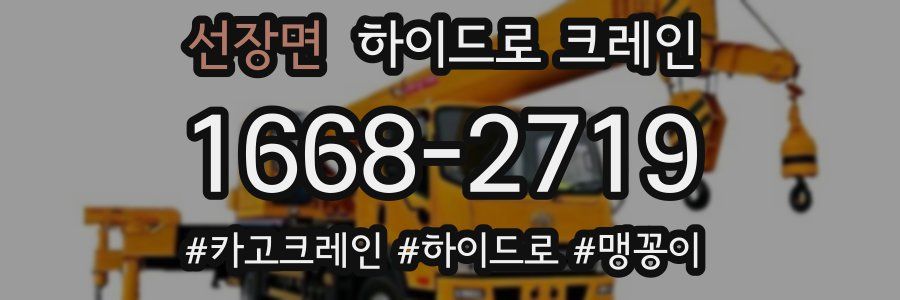 선장면 하이드로 크레인