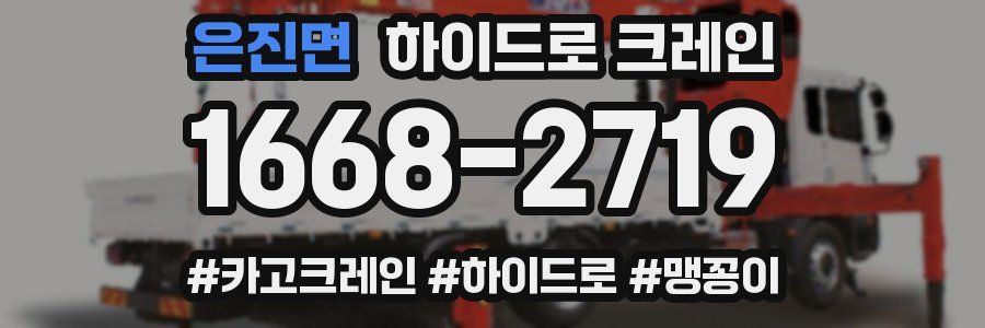 은진면 하이드로 크레인