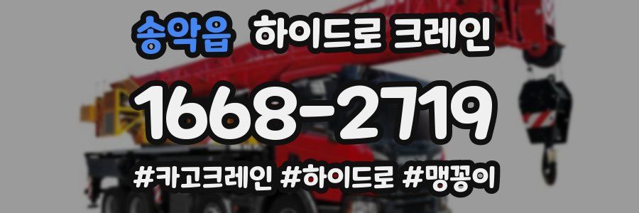 송악읍 하이드로 크레인