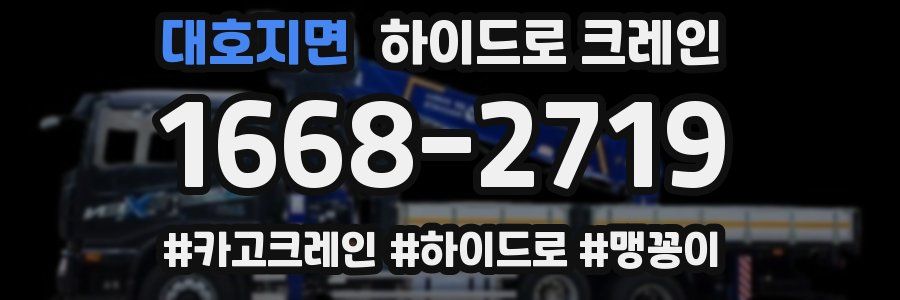 대호지면 하이드로 크레인