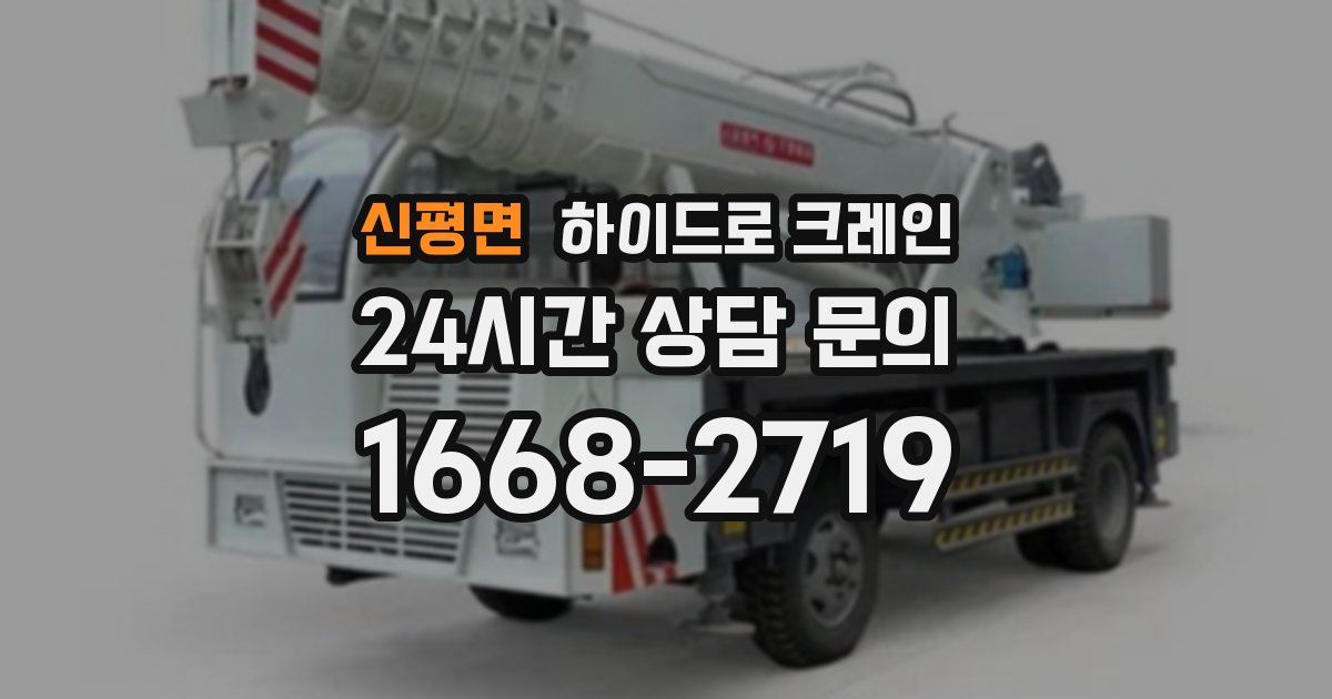 신평면 하이드로 크레인