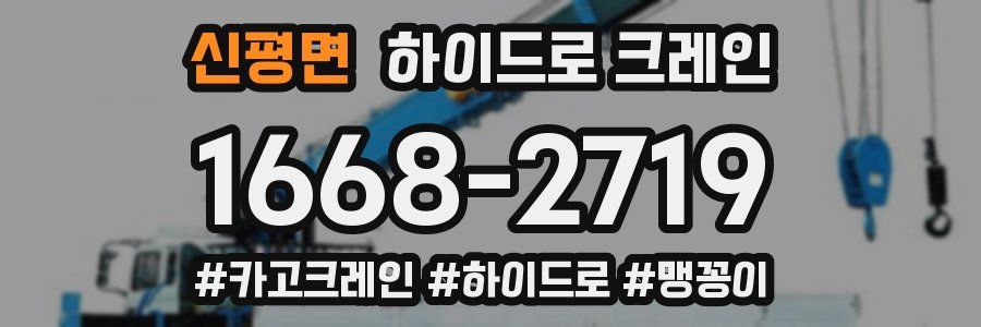 신평면 하이드로 크레인