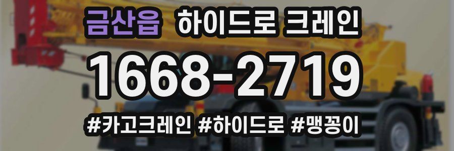 금산읍 하이드로 크레인
