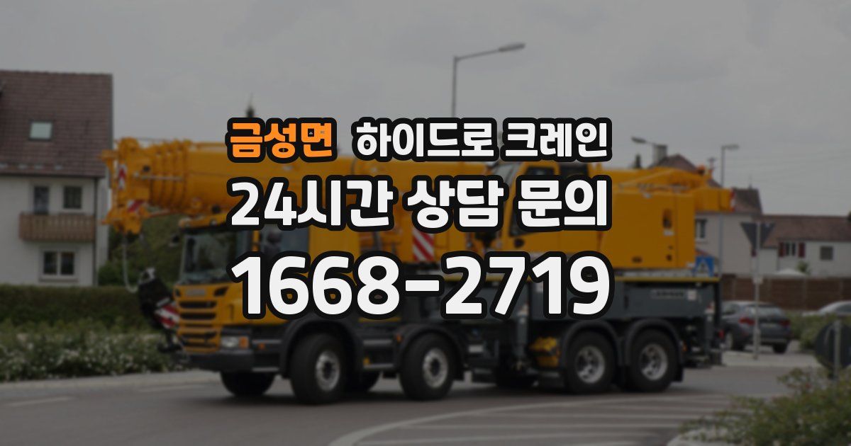 금성면 하이드로 크레인