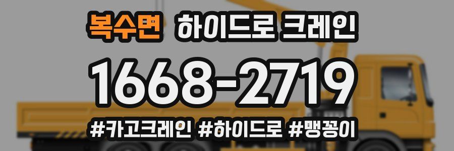 복수면 하이드로 크레인