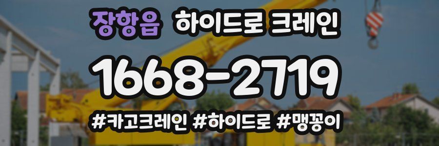 장항읍 하이드로 크레인