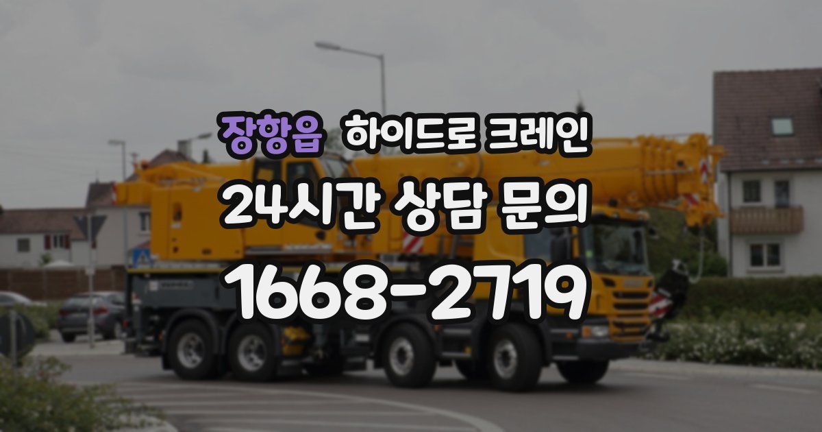 장항읍 하이드로 크레인