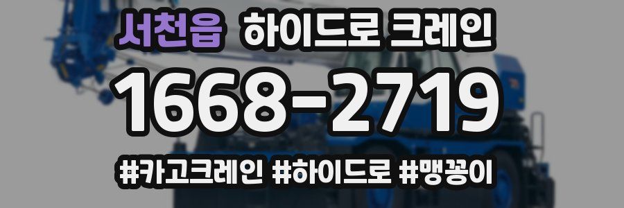 서천읍 하이드로 크레인