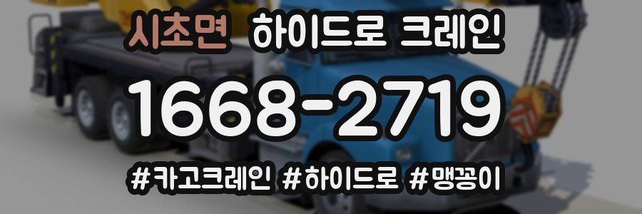 시초면 하이드로 크레인