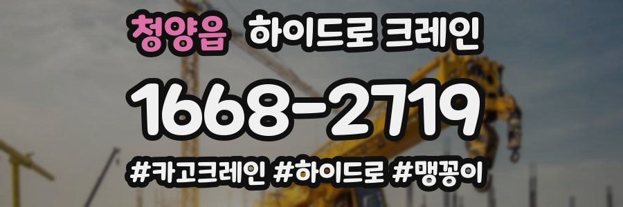 청양읍 하이드로 크레인